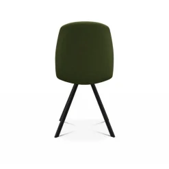 Figaro Chaise moderne pivotante en tissu fabriquée en Belgique