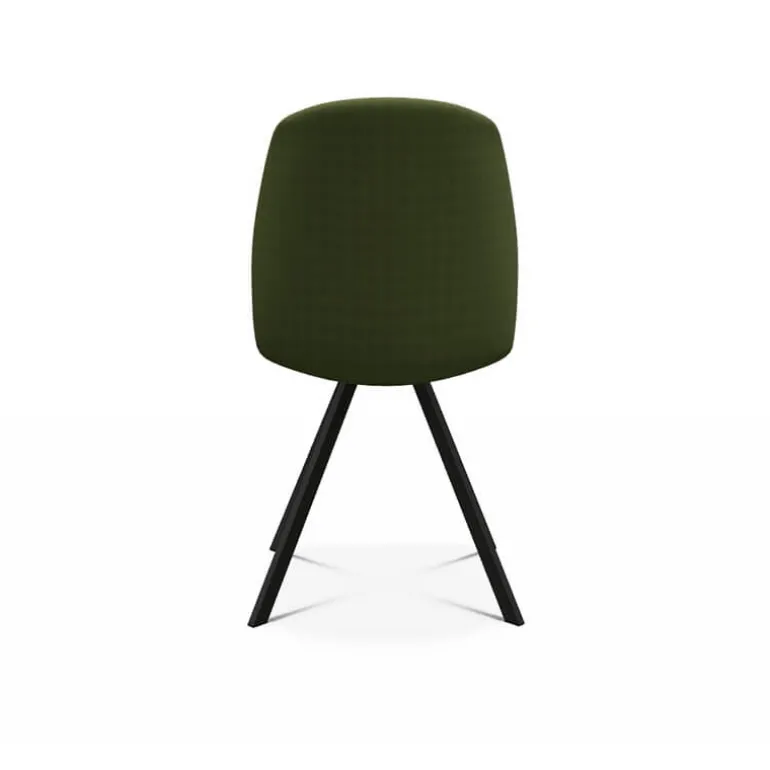 Figaro Chaise moderne pivotante en tissu fabriquée en Belgique