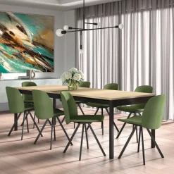 Figaro Chaise pivotante en simili fabriquée en Belgique