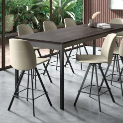 Figaro Tabouret snack pivotant en tissu de fabrication belge