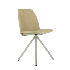 Fiona 2 Chaise moderne en tissu et pieds métal