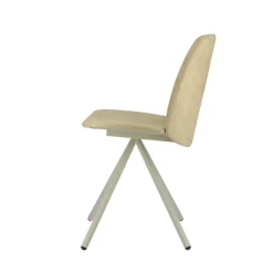 Fiona 2 Chaise moderne en tissu et pieds métal