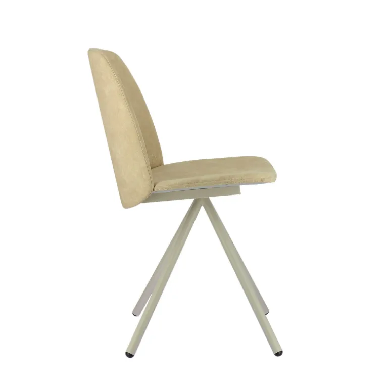 Fiona 2 Chaise moderne en tissu et pieds métal