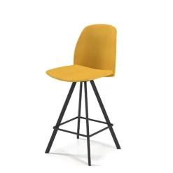 Fiona Tabouret snack moderne en tissu fabriqué en Belgique