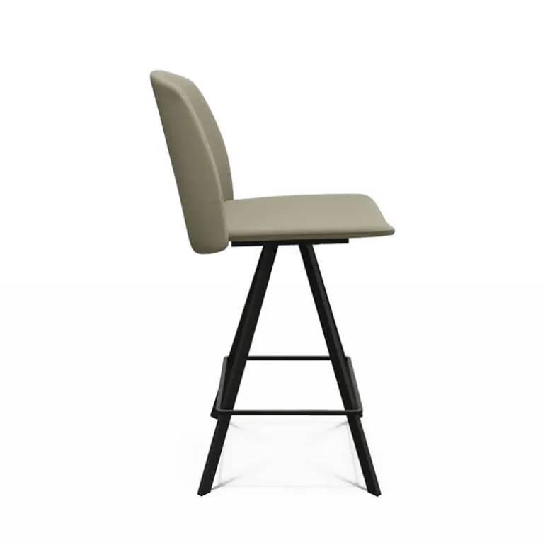 Fiona Tabouret snack moderne en tissu fabriqué en Belgique