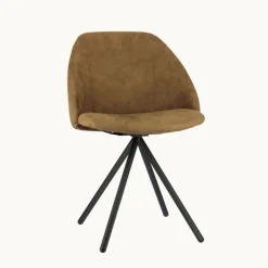 Fixie Chaise tendance en tissu et pieds en métal