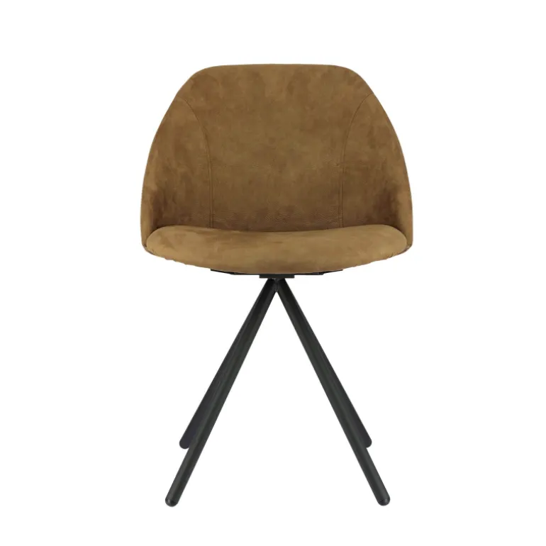 Fixie Chaise tendance en tissu et pieds en métal