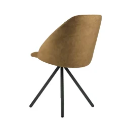 Fixie Chaise tendance en tissu et pieds en métal