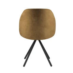 Fixie Chaise tendance en tissu et pieds en métal