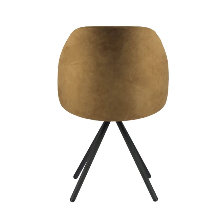 Fixie Chaise tendance en tissu et pieds en métal