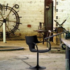 Flûte Sovet® Chaise design pivotante avec accoudoirs