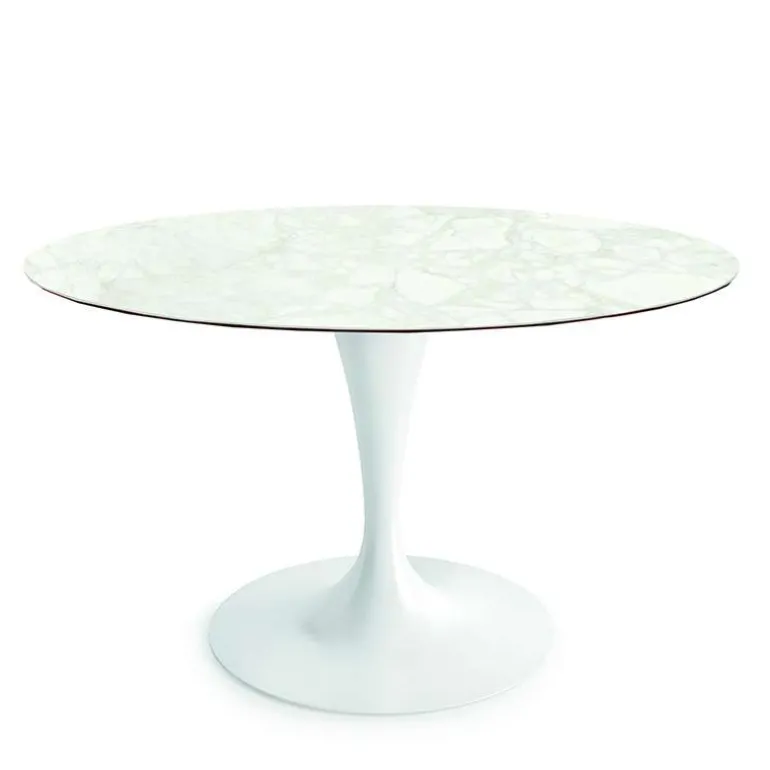 Flûte Sovet® Table ronde design en céramique avec pied central