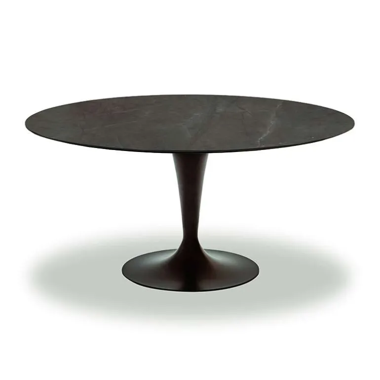 Flûte Sovet® Table ronde design en céramique avec pied central