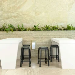 Fox Tabouret snack moderne en plexi hauteur 65 cm