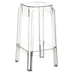 Fox Tabouret snack moderne en plexi hauteur 65 cm