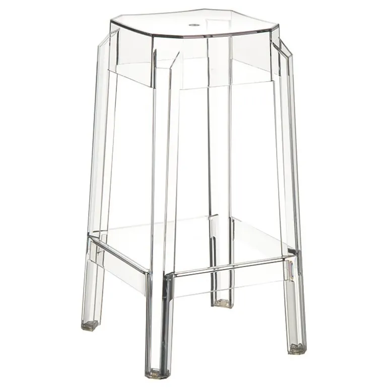 Fox Tabouret snack moderne en plexi hauteur 65 cm
