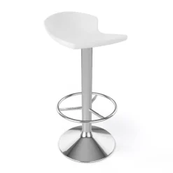 Free Tabouret bar pivotant italien en technopolymère et métal chromé