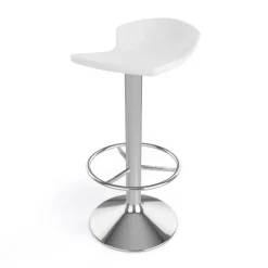 Free Tabouret bar pivotant italien en technopolymère et métal chromé