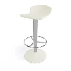 Free Tabouret bar pivotant italien en technopolymère et métal chromé