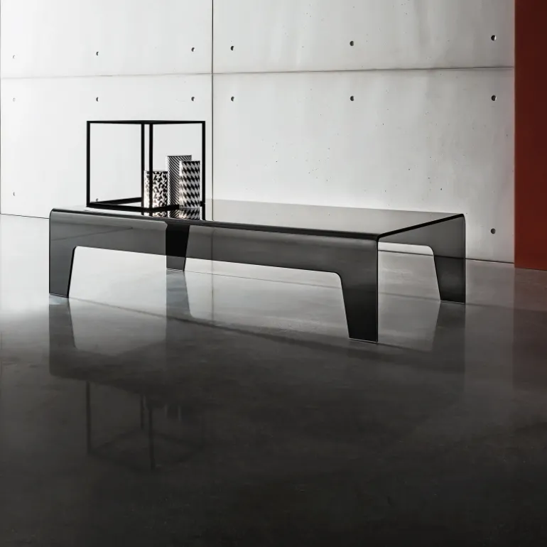 Frog Sovet® Table basse design rectangulaire en verre