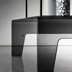 Frog Sovet® Table basse design rectangulaire en verre