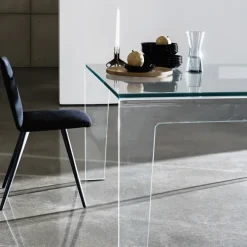 Frog Sovet® Table design rectangulaire ou carrée en verre