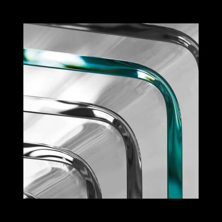 Frog Sovet® Table design rectangulaire ou carrée en verre