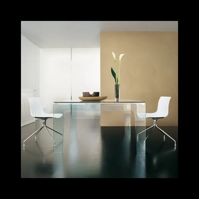 Frog Sovet® Table design rectangulaire ou carrée en verre