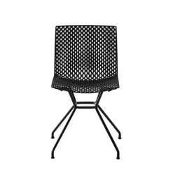 Fuller TC Chaise design italien microperforée avec pieds en métal