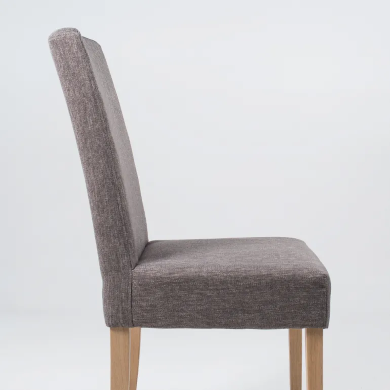 Gaby Mobitec® Chaise de salle à manger en tissu et bois massif