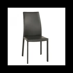 Giada Chaise de salle à manger en croûte de cuir