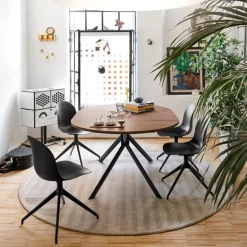 Giove Connubia® Table ovale extensible en mélaminé