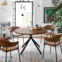 Giove Connubia® Table ronde extensible en mélaminé