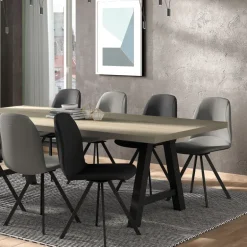 Girona Chaise moderne coque pivotante en simili