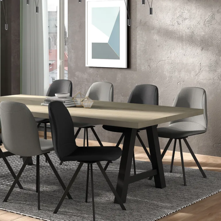 Girona Chaise moderne coque pivotante en simili