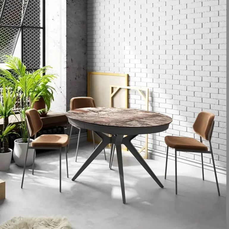 Globo Table ovale moderne extensible en Dekton