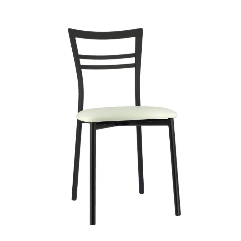Go 1419 Chaise de cuisine rembourrée en synthétique et métal