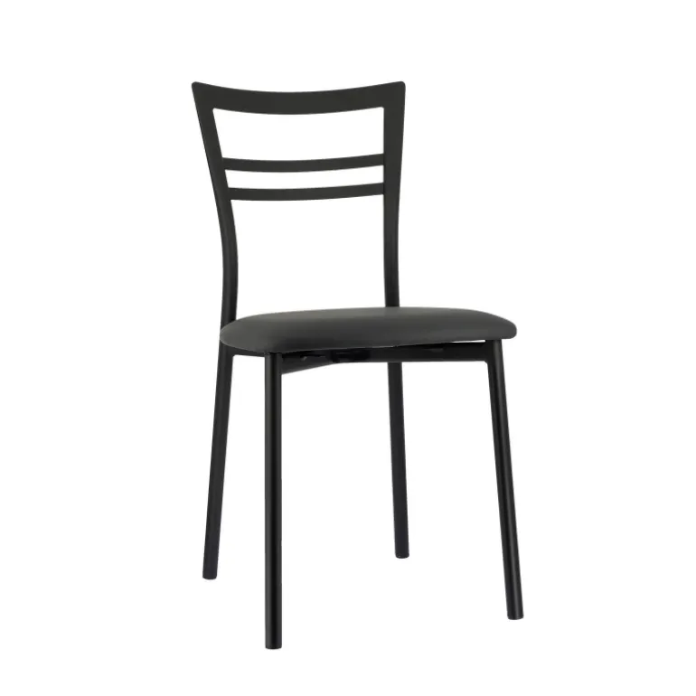 Go 1419 Chaise de cuisine rembourrée en synthétique et métal