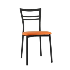 Go 1419 Chaise de cuisine rembourrée en synthétique et métal