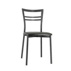 Go 1419 Chaise de cuisine rembourrée en synthétique et métal