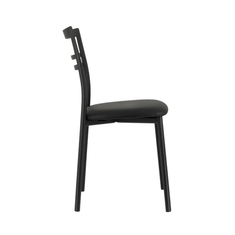 Go 1419 Chaise de cuisine rembourrée en synthétique et métal