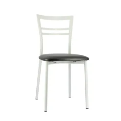 Go 1419 Chaise de cuisine rembourrée en synthétique et métal