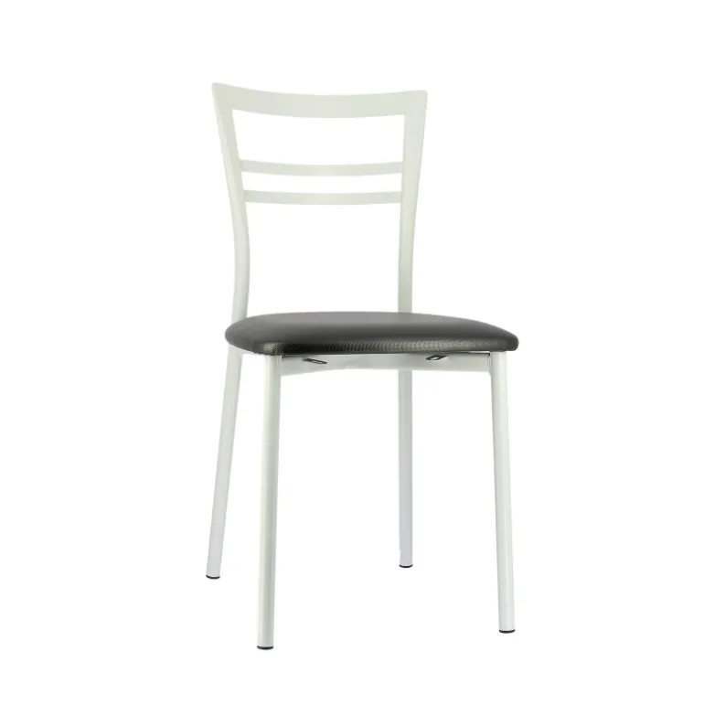 Go 1419 Chaise de cuisine rembourrée en synthétique et métal