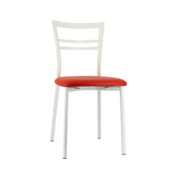 Go 1419 Chaise de cuisine rembourrée en synthétique et métal