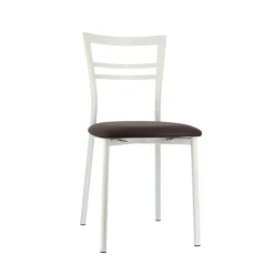 Go 1419 Chaise de cuisine rembourrée en synthétique et métal