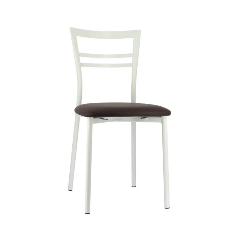 Go 1419 Chaise de cuisine rembourrée en synthétique et métal