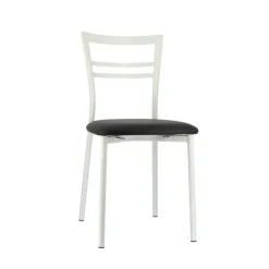 Go 1419 Chaise de cuisine rembourrée en synthétique et métal