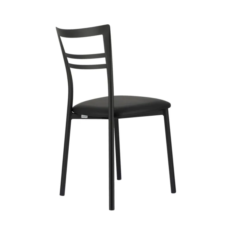 Go 1419 Chaise de cuisine rembourrée en synthétique et métal