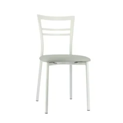 Go 1419 Chaise de cuisine rembourrée en synthétique et métal