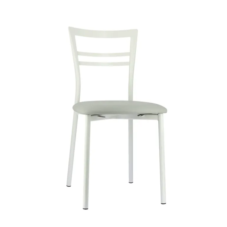 Go 1419 Chaise de cuisine rembourrée en synthétique et métal